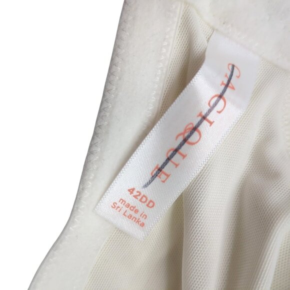 Cacique Lane Bryant Women Bra T Shirt Cotton Blend Plus Size 42DD White - Picture 7 of 10